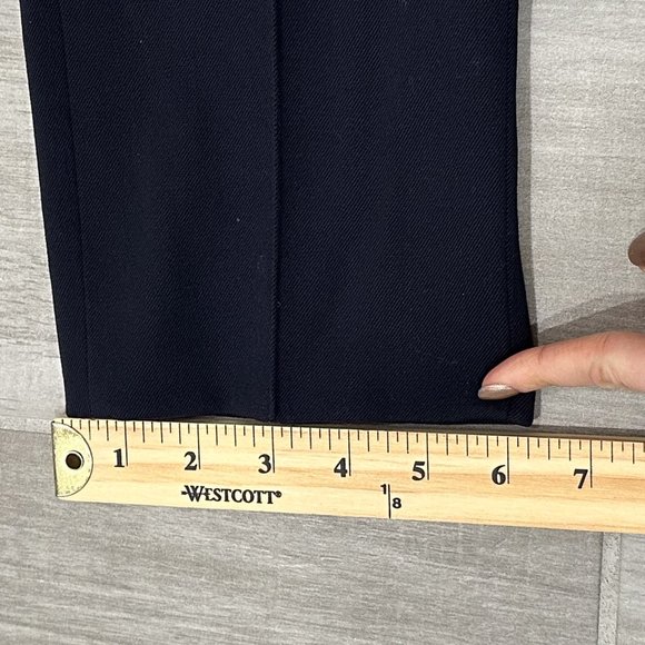 Celine Wool Tapered Ankle Trouser Dress Pants in Navy Blue US Women's Size 6 - Picture 16 of 16
